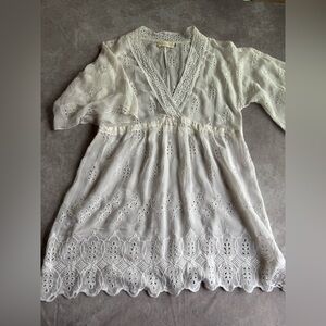 Floral Lace Sheer Blouse